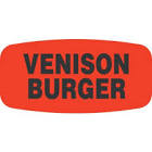 Orange Venison Burger Label